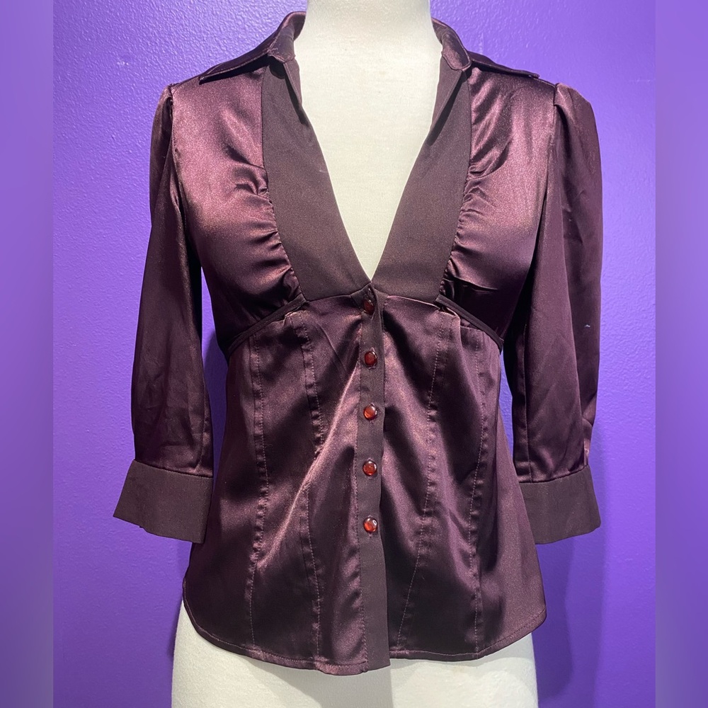 DKNY Jeans Deep Purple Blouse